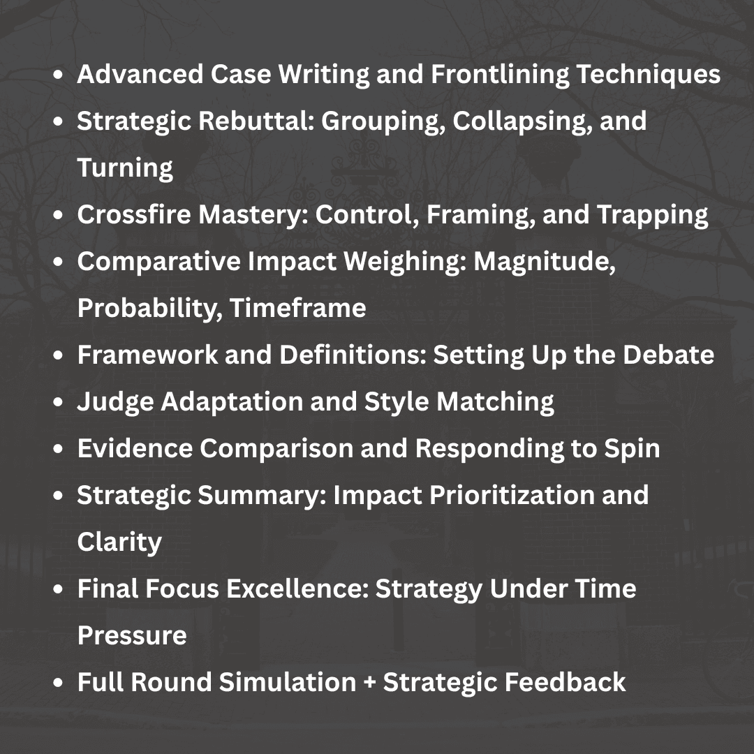 Level 2: Strategic PF Debating (Intermediate)